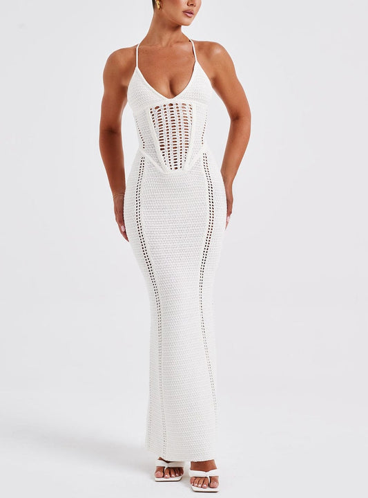 Sexy Backless Knitted Dress